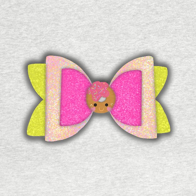 Sprinkle Doughnut  Bow by Kohlin